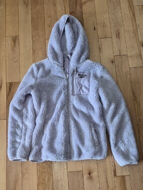 Girls Size 14/16 Reebok Lavender Plush Hooded Jacket